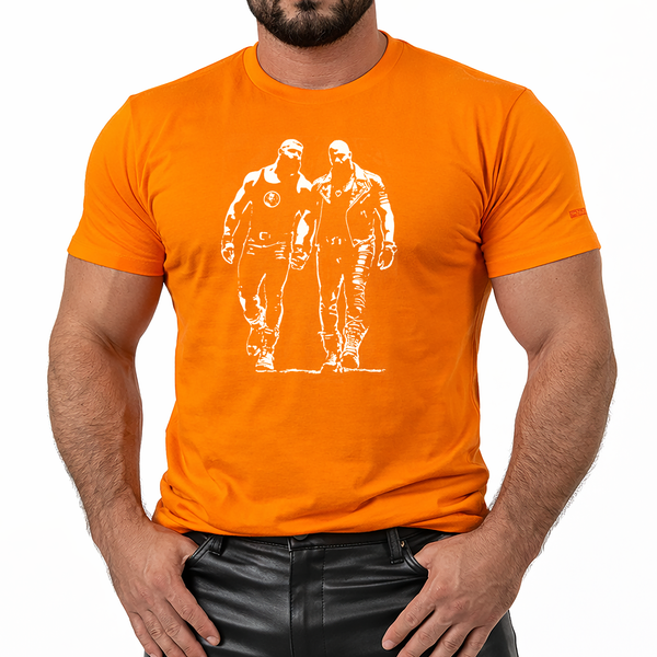 Two Men One Truth, hand printed T-shirt