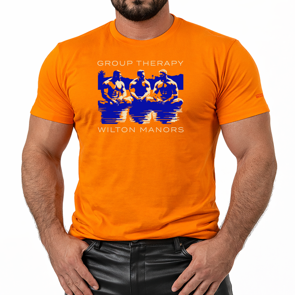 Group Therapy, hand printed Tshirt and Tank Top