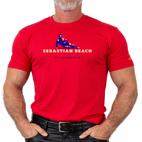Sebastian Beach, hand printed T-shirt & Tank Top (Colors)
