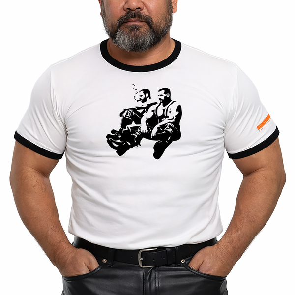 Hard Soles, hand printed T-shirt