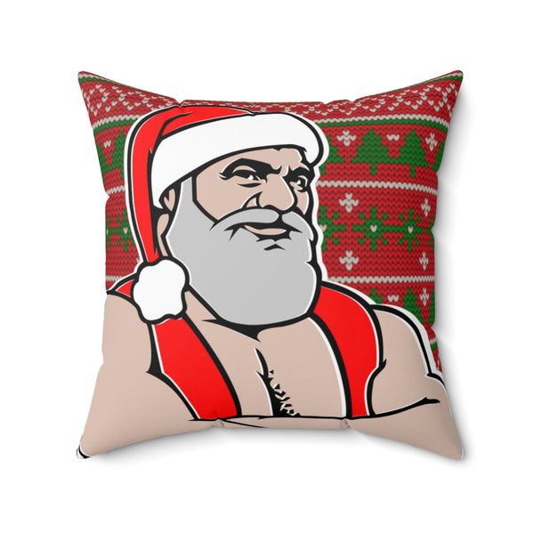 Santa 2022 Spun Polyester Square Pillow