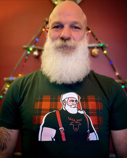 Santa 2020 hand printed Tshirt