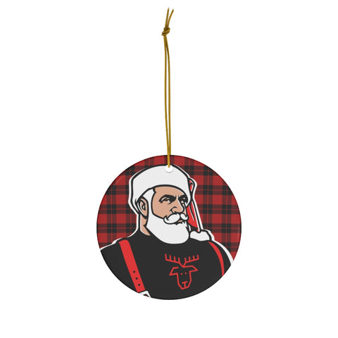 Santa 2020 Ceramic Ornament