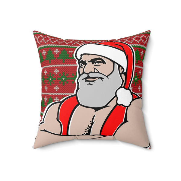 Santa 2022 Spun Polyester Square Pillow