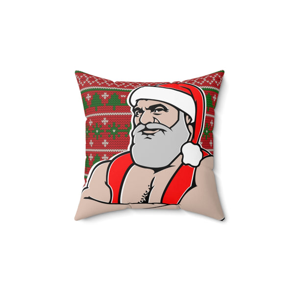 Santa 2022 Spun Polyester Square Pillow