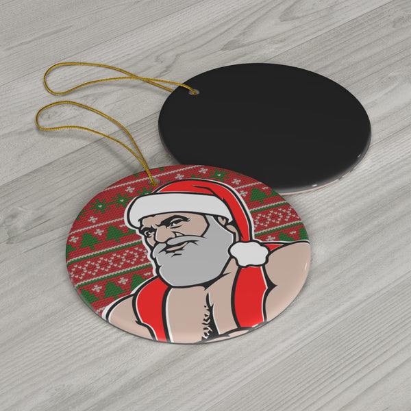 Santa 2022 Ceramic Ornament