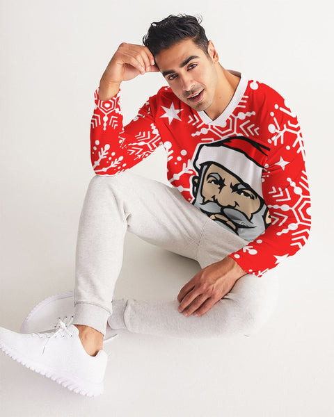 Santa 2023 Men's Long Sleeve Sports Jersey