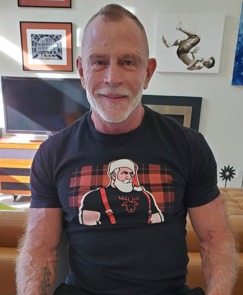 Santa 2020 hand printed Tshirt