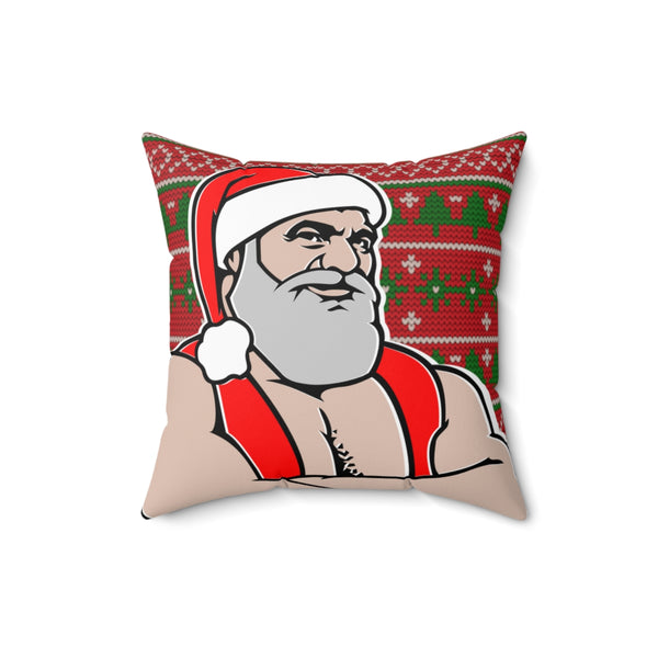 Santa 2022 Spun Polyester Square Pillow