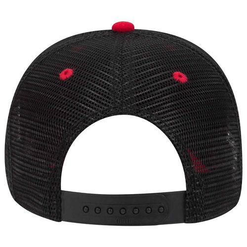 Santa 2022 embroidered on black and red trucker Cap