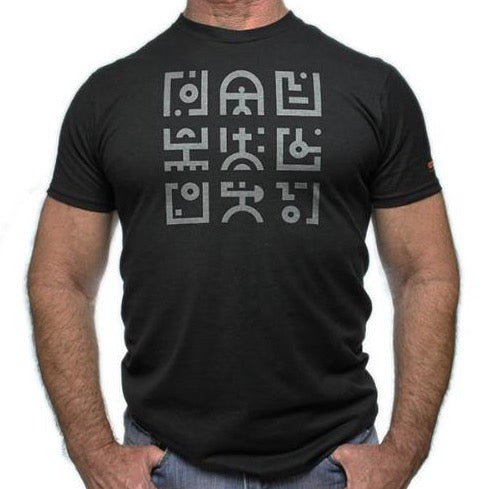 9 Symbols hand printed T-shirt (Last few)