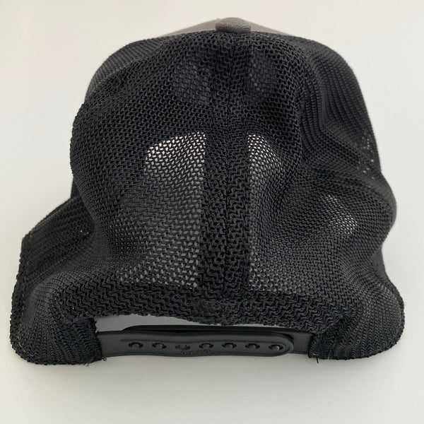 Biker 2 embroidered on gray & black mesh baseball Cap