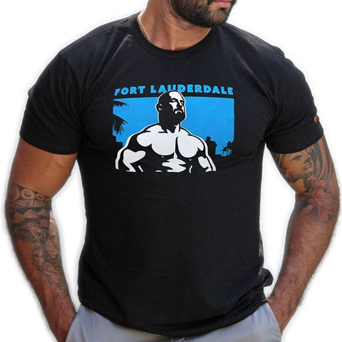 Fort Lauderdale hand printed T-shirt (Last Few)