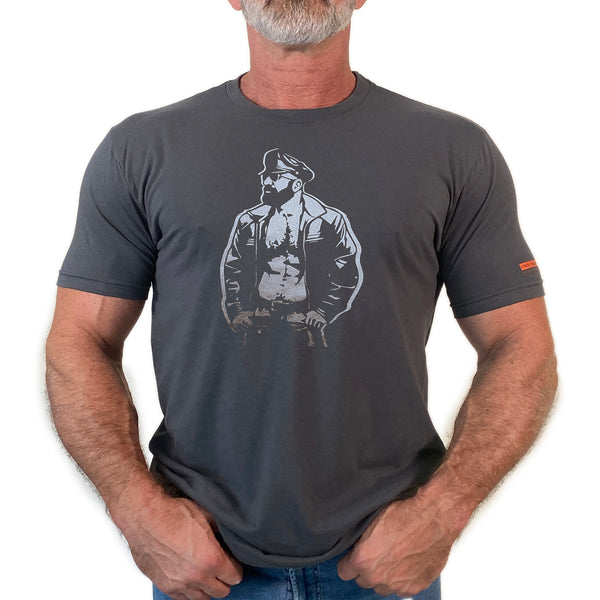 Leather Dad Hand Printed Tshirt & Tank Top (Colors)