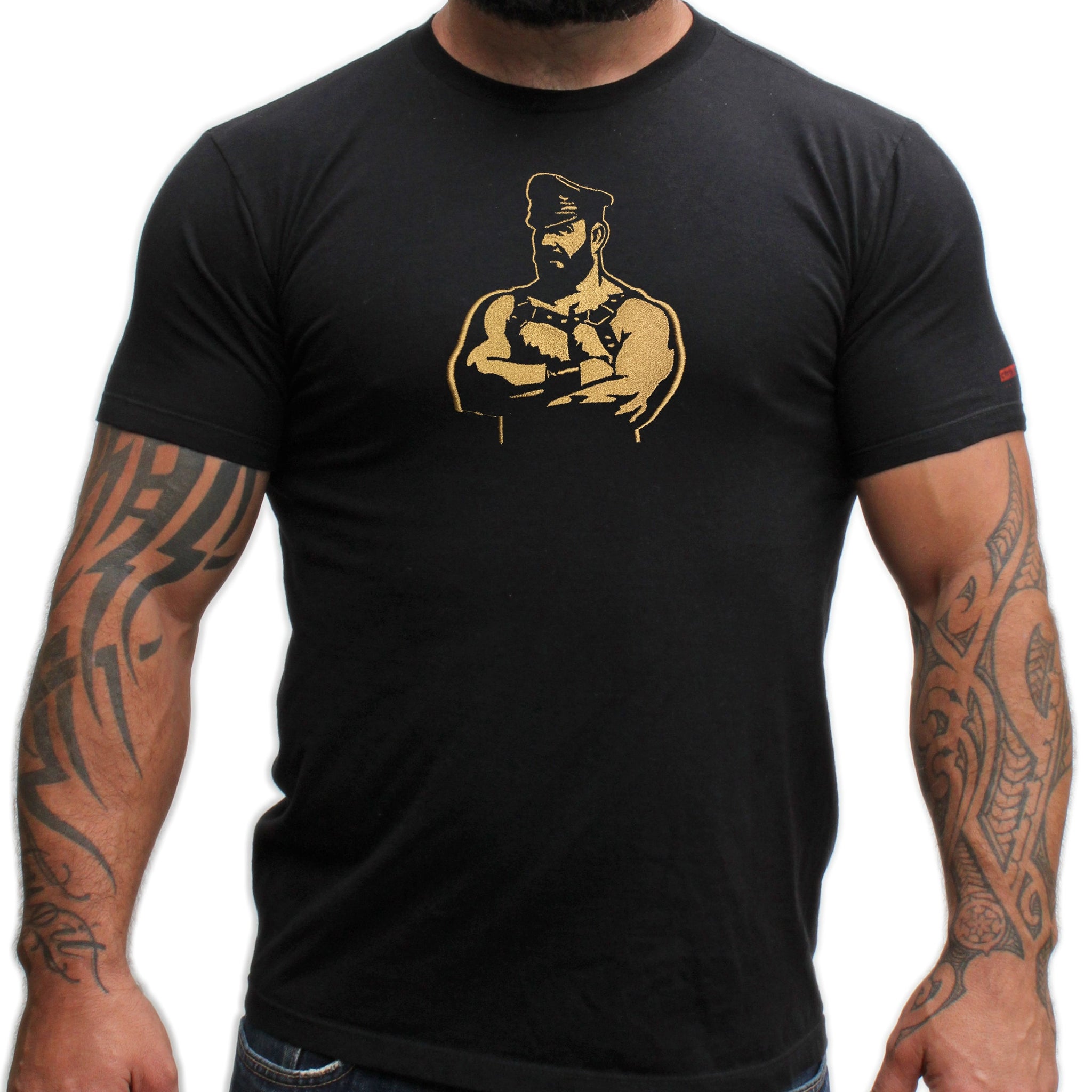 Leather Sir Embroidered Tshirt