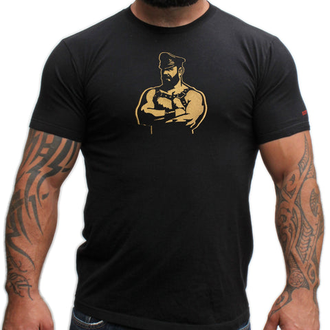 Leather Sir Embroidered Tshirt