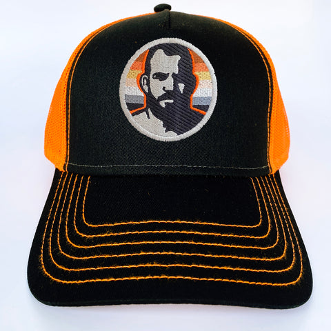 Man Icon Bear Flag Embroidered Cap