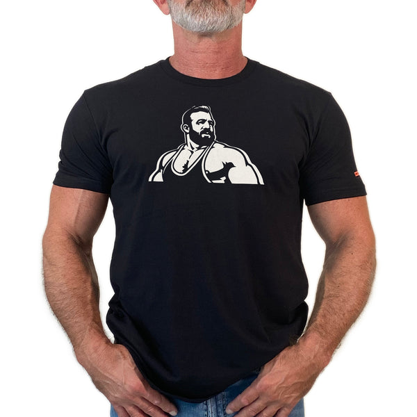 Wrestler hand printed T-shirt (colors)