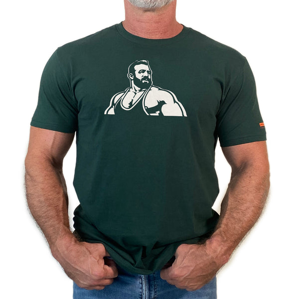 Wrestler hand printed T-shirt (colors)