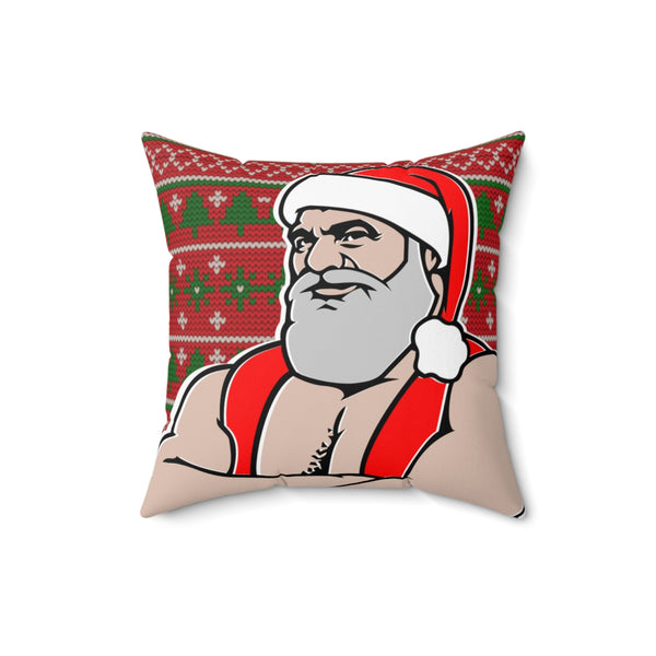 Santa 2022 Spun Polyester Square Pillow