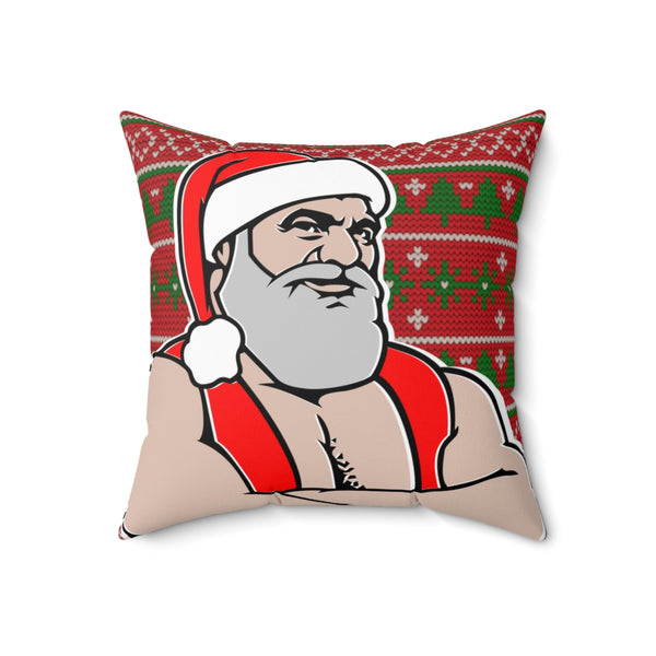 Santa 2022 Spun Polyester Square Pillow