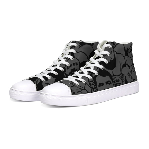 Simply Masculine  Gray Hightop Canvas Shoe