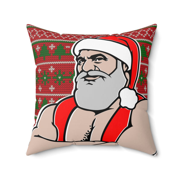 Santa 2022 Spun Polyester Square Pillow