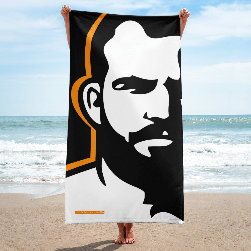 Man Icon Beach Towel