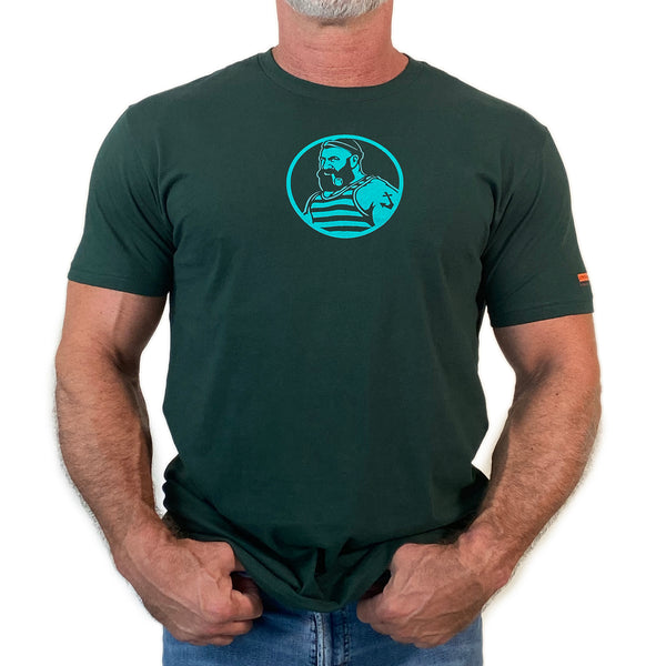Sea Man hand printed T-shirt (colors)