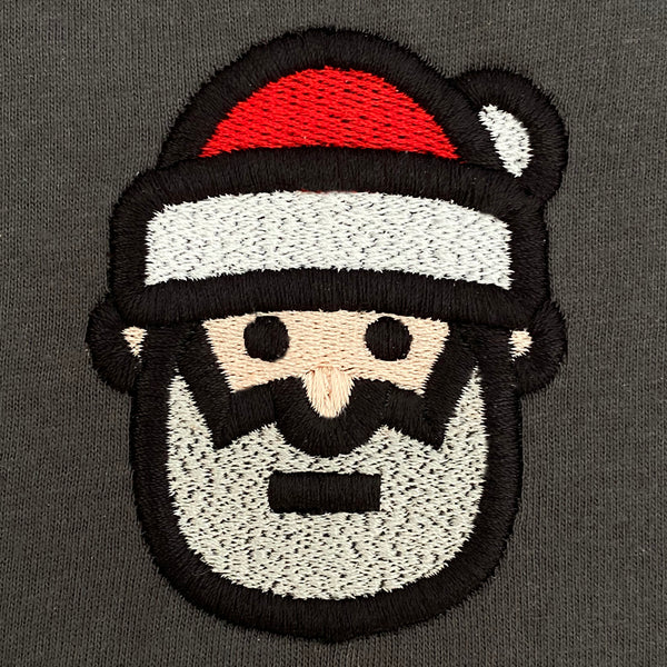 Santa Icon Embroidered Tshirt
